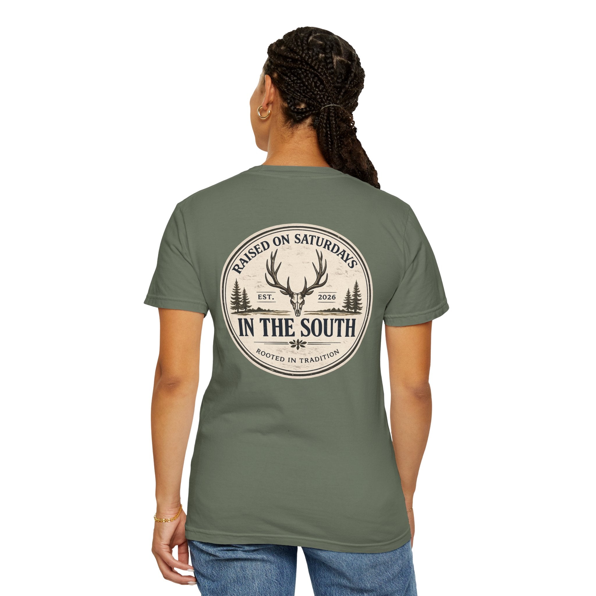 Raised On Saturdays In The South Classic T-Shirt — Deer Season