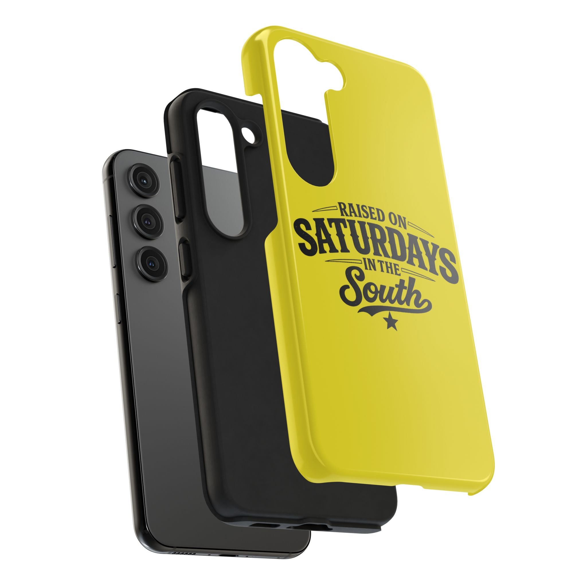 Raised On Saturdays In The South Phone Case-(yellow)