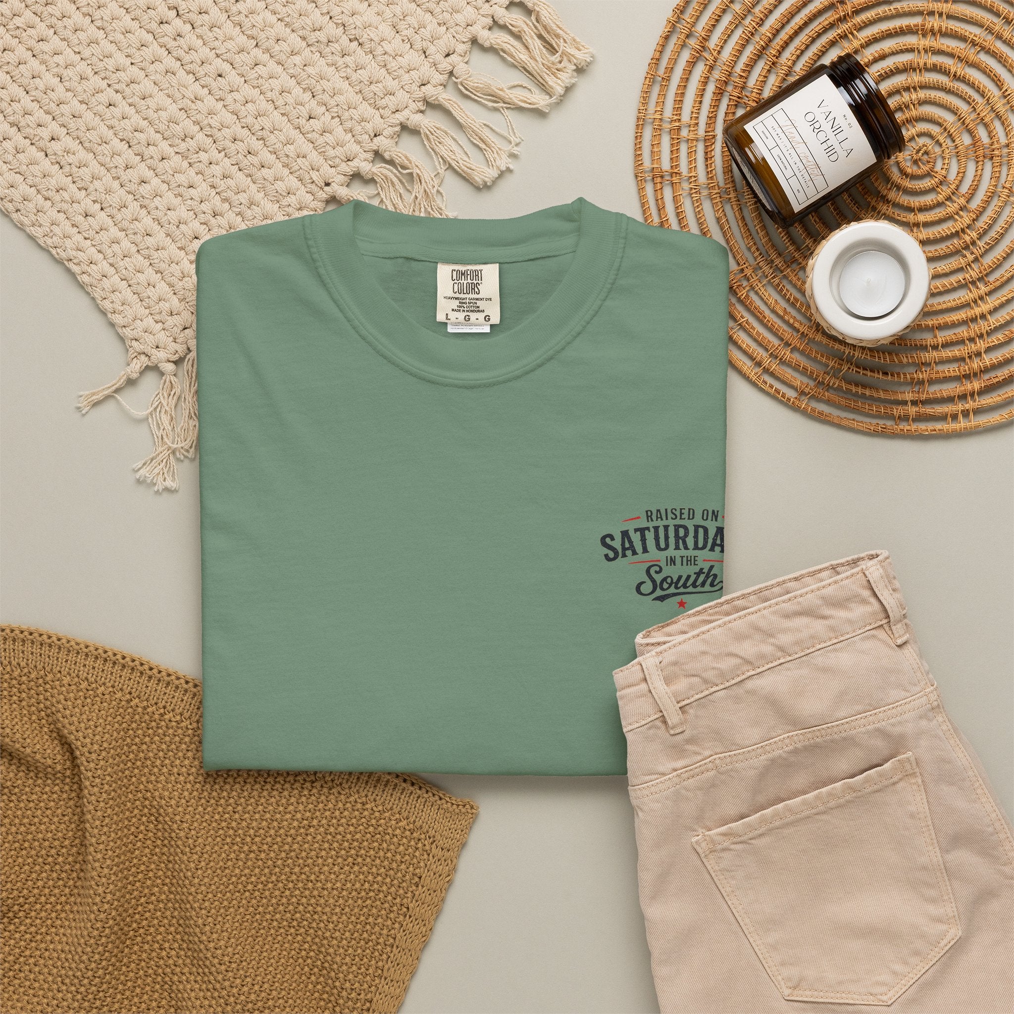 Raised On Saturdays In The South T‑Shirt — Good Riding Buddies Men's