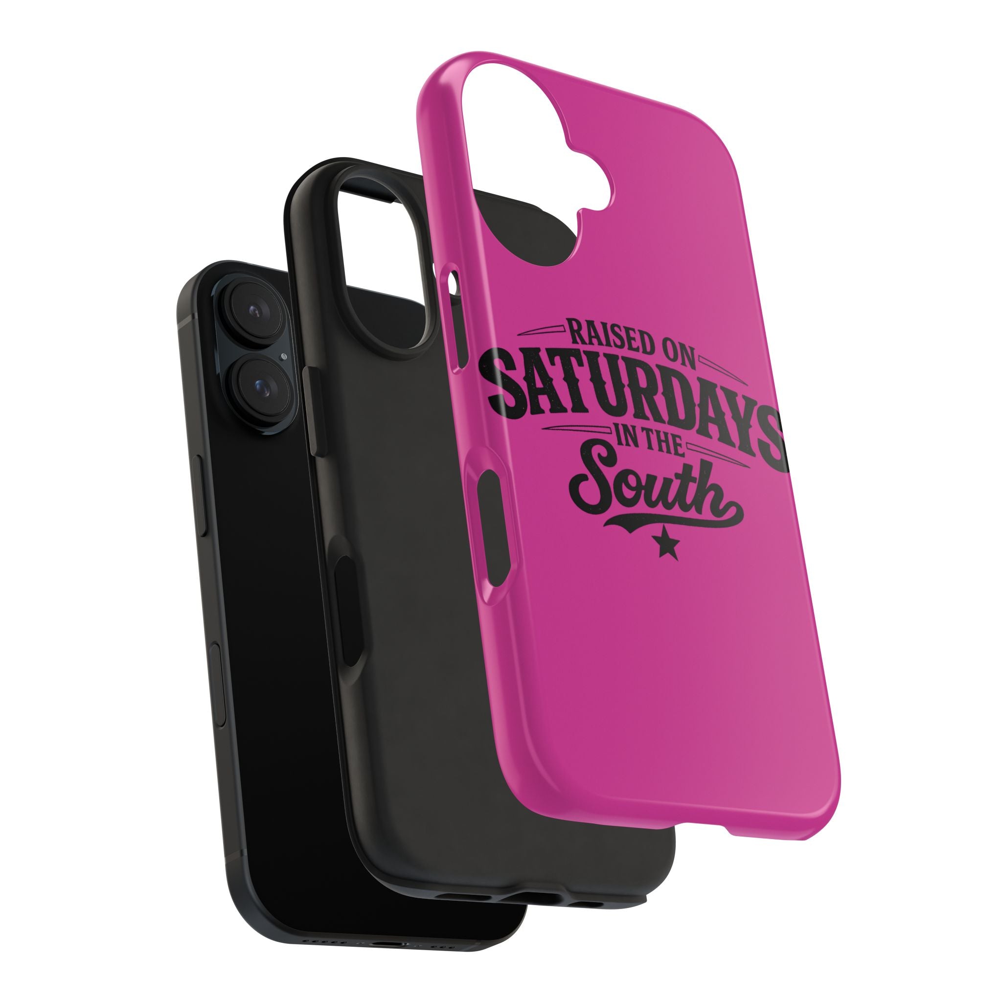 Raised On Saturdays In The South Phone Case-(pink)