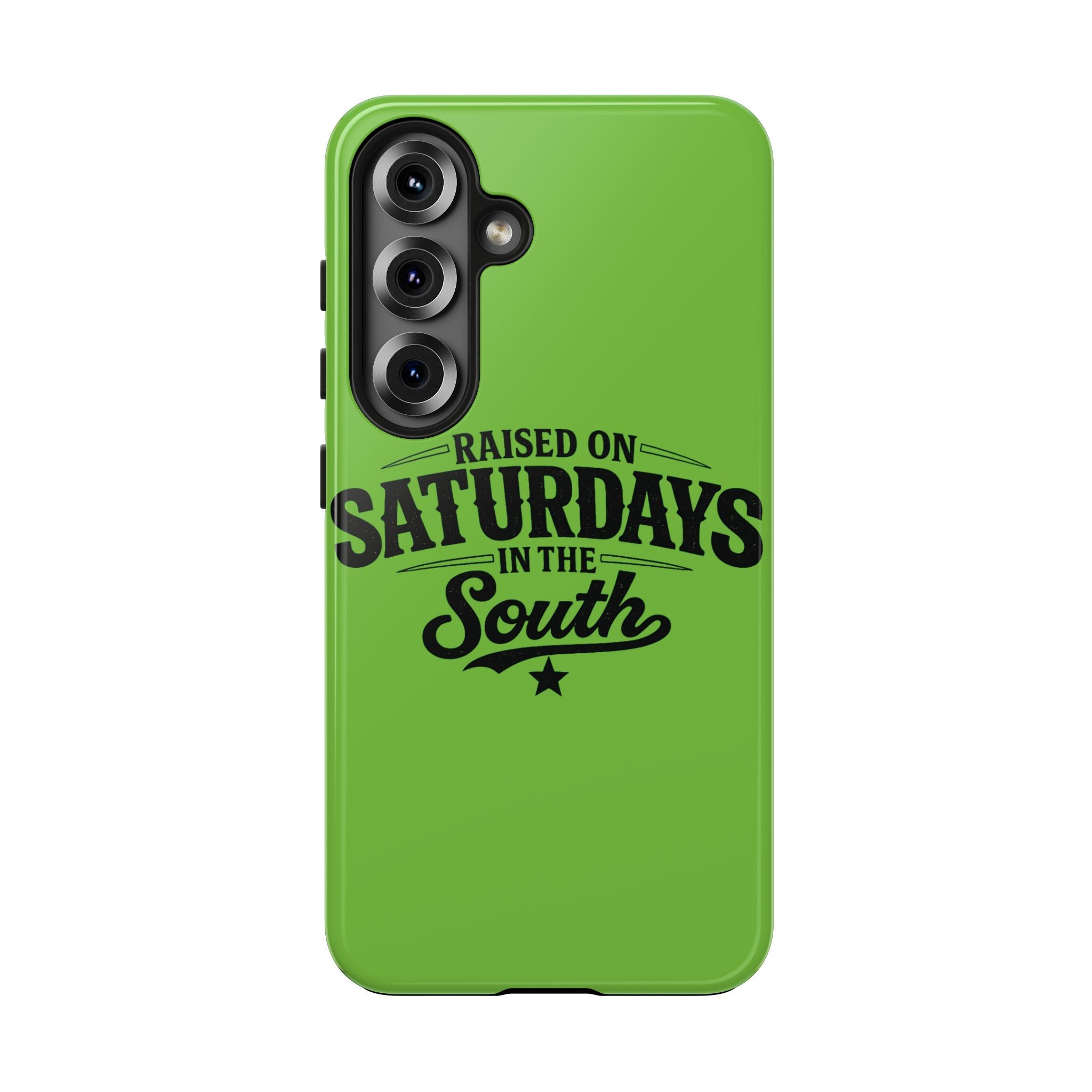 Raised On Saturdays In The South Phone Case-(green)
