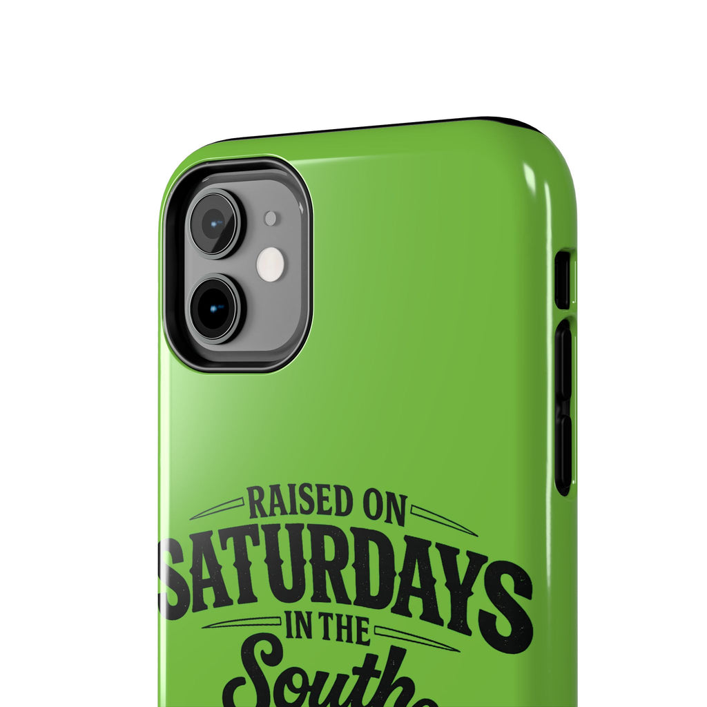 Raised On Saturdays In The South Phone Case-(green)