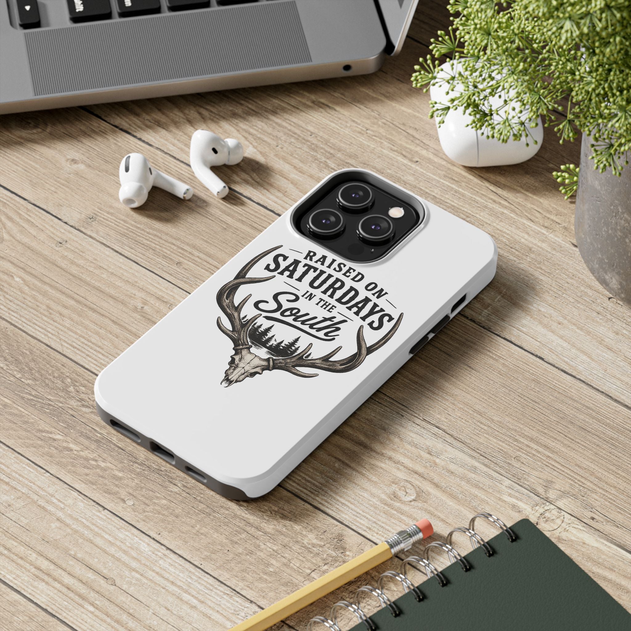 The Spreads Runs Deep In The Woods Phone Case-(white)