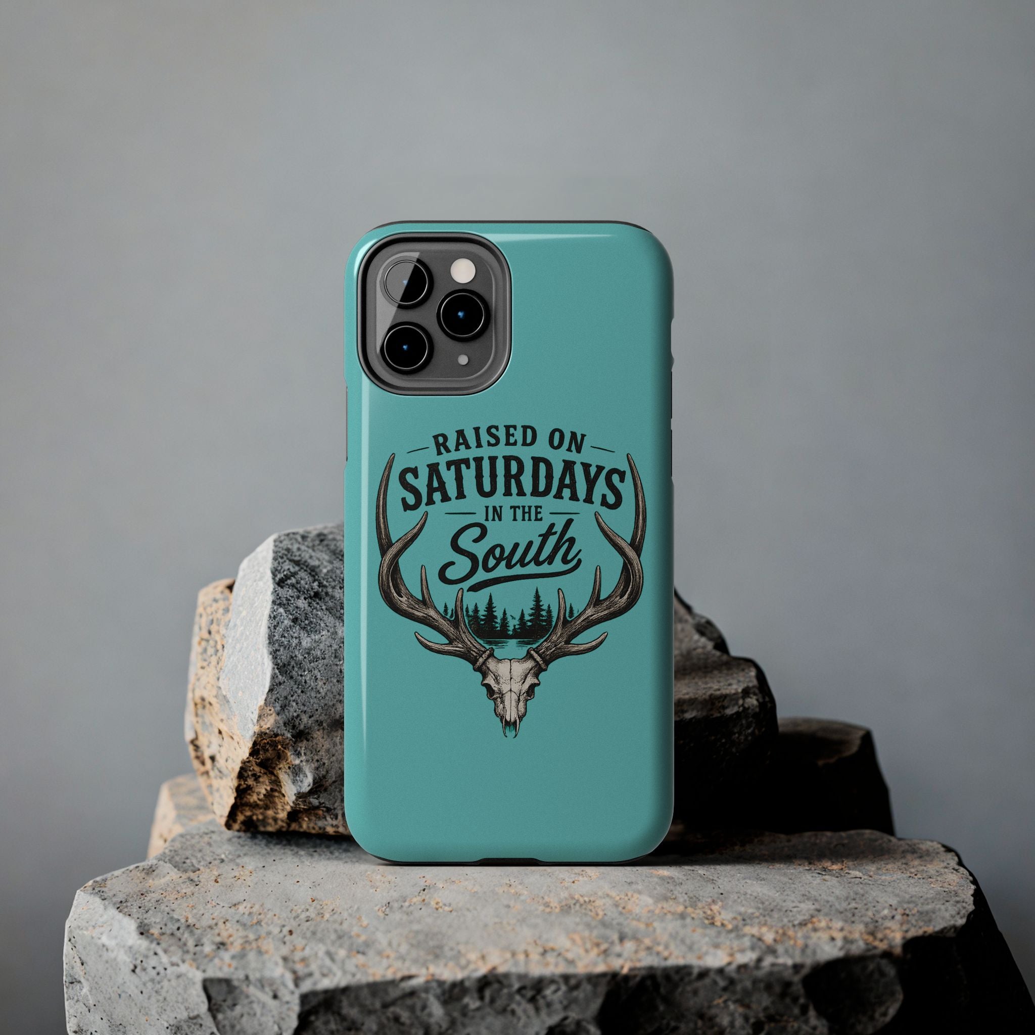 The Spreads Runs Deep In The Woods Phone Case-(blue)