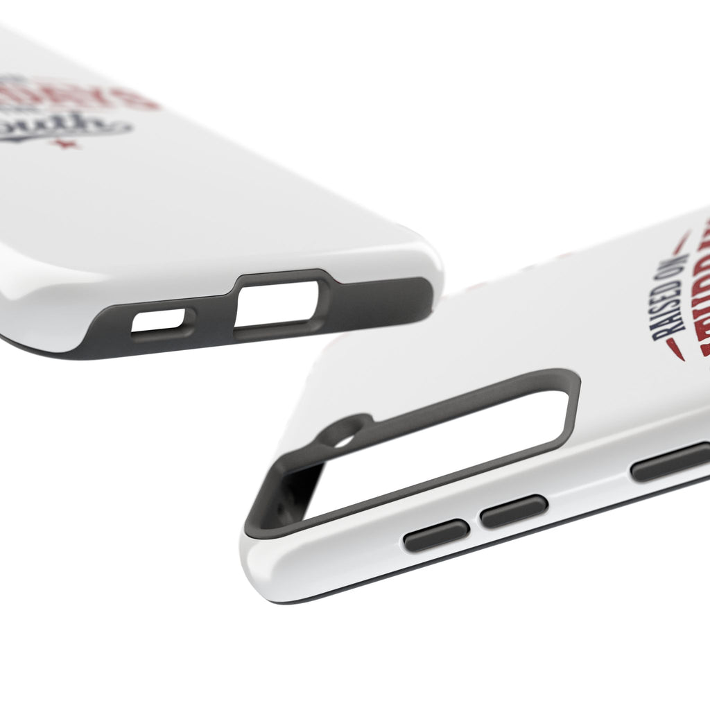 Raised On Saturdays In The South Phone Case- (white)