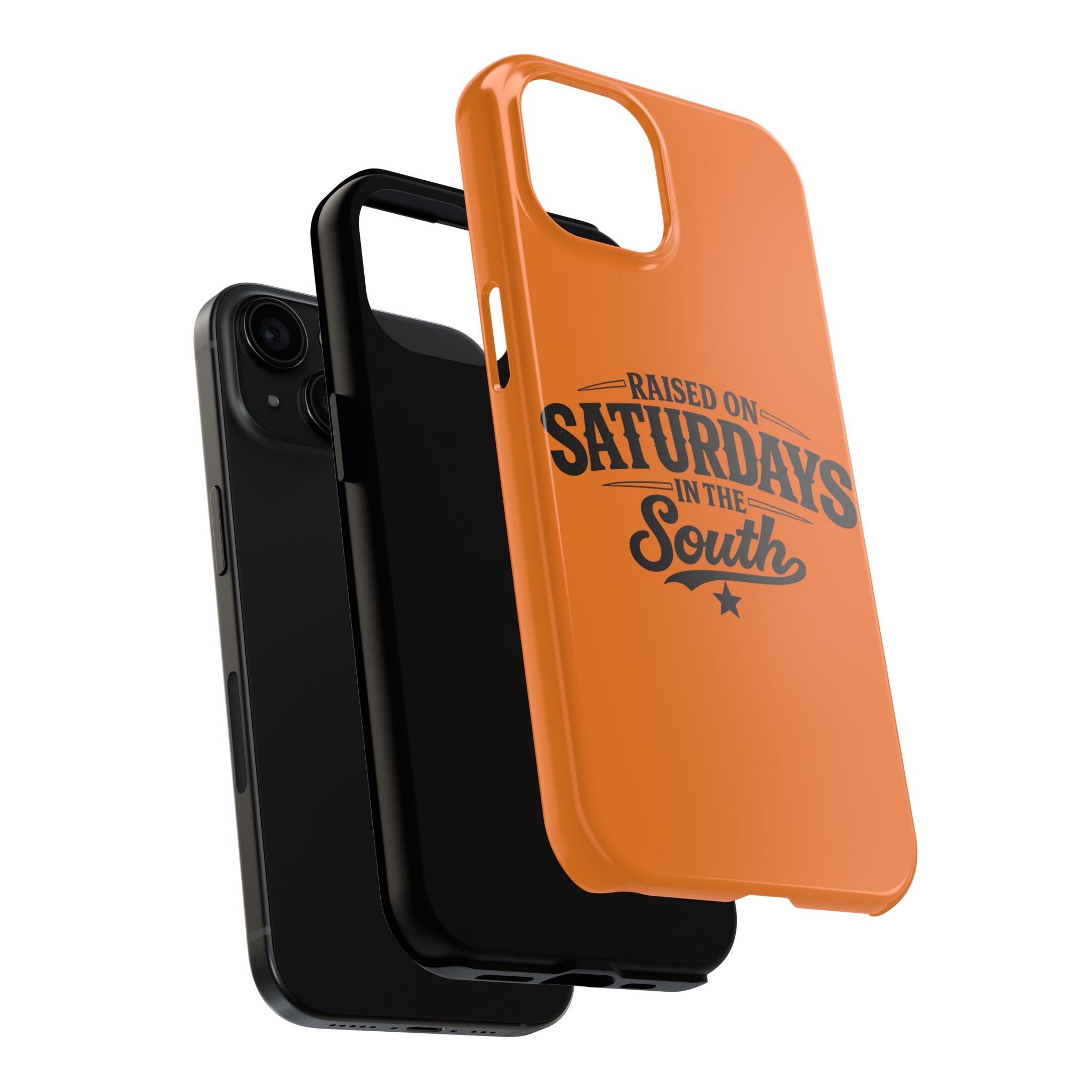 Raised On Saturdays In The South Phone Case-(orange)