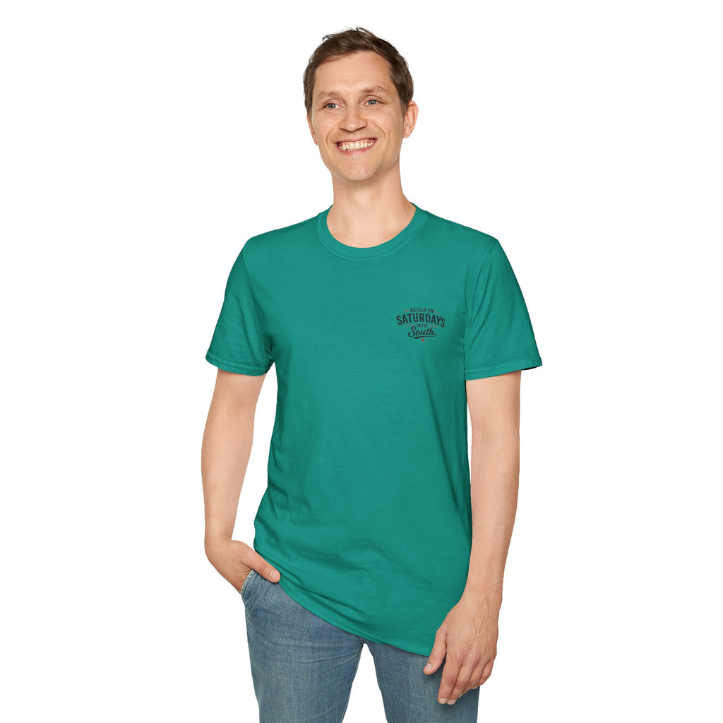 Raised On Saturdays In The South Vintage T-Shirt-Girl Dad Fishing Buddy-Father's Day Collection