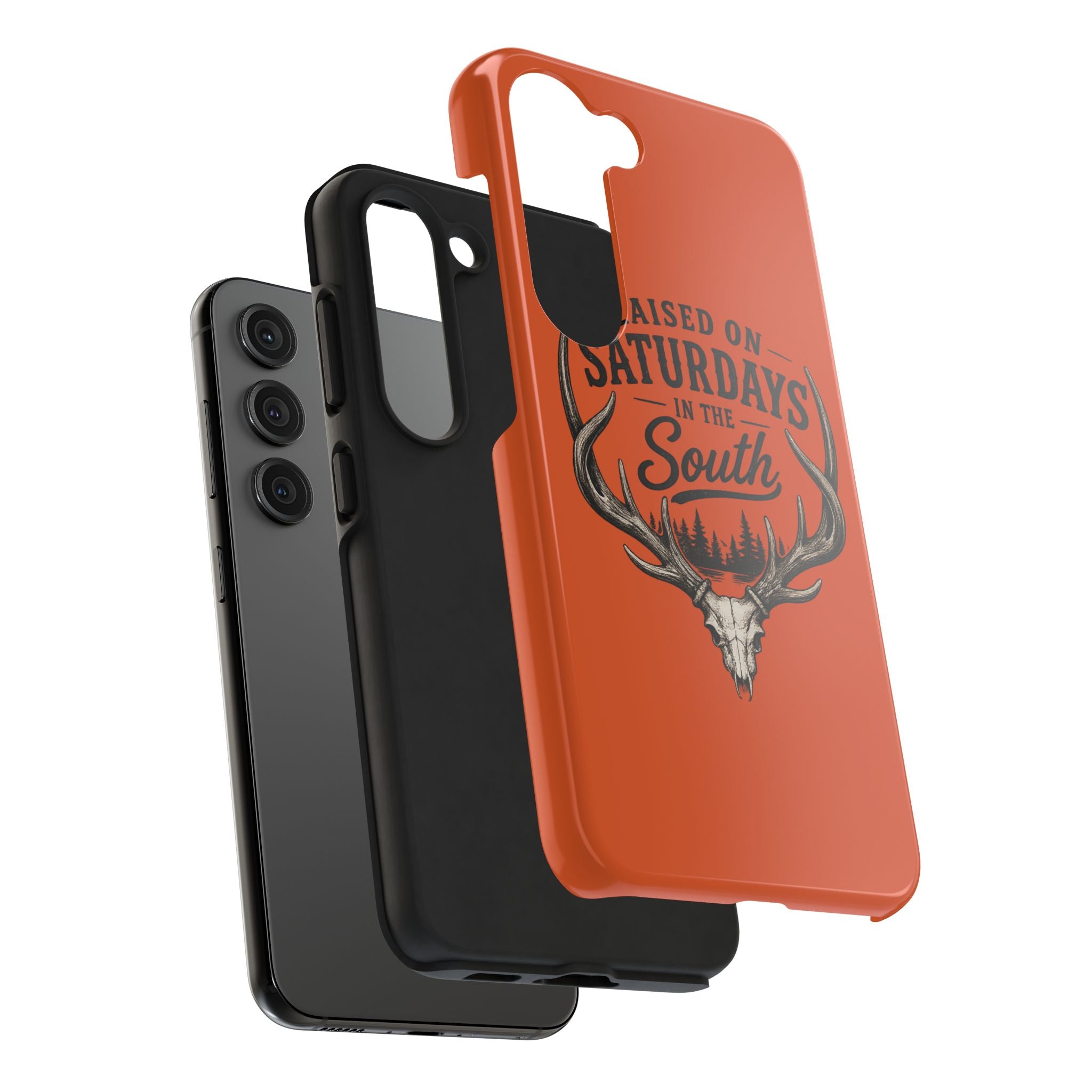 Raised On Saturdays In The South Phone Case-Spread Runs Deep In The Woods-(orange)