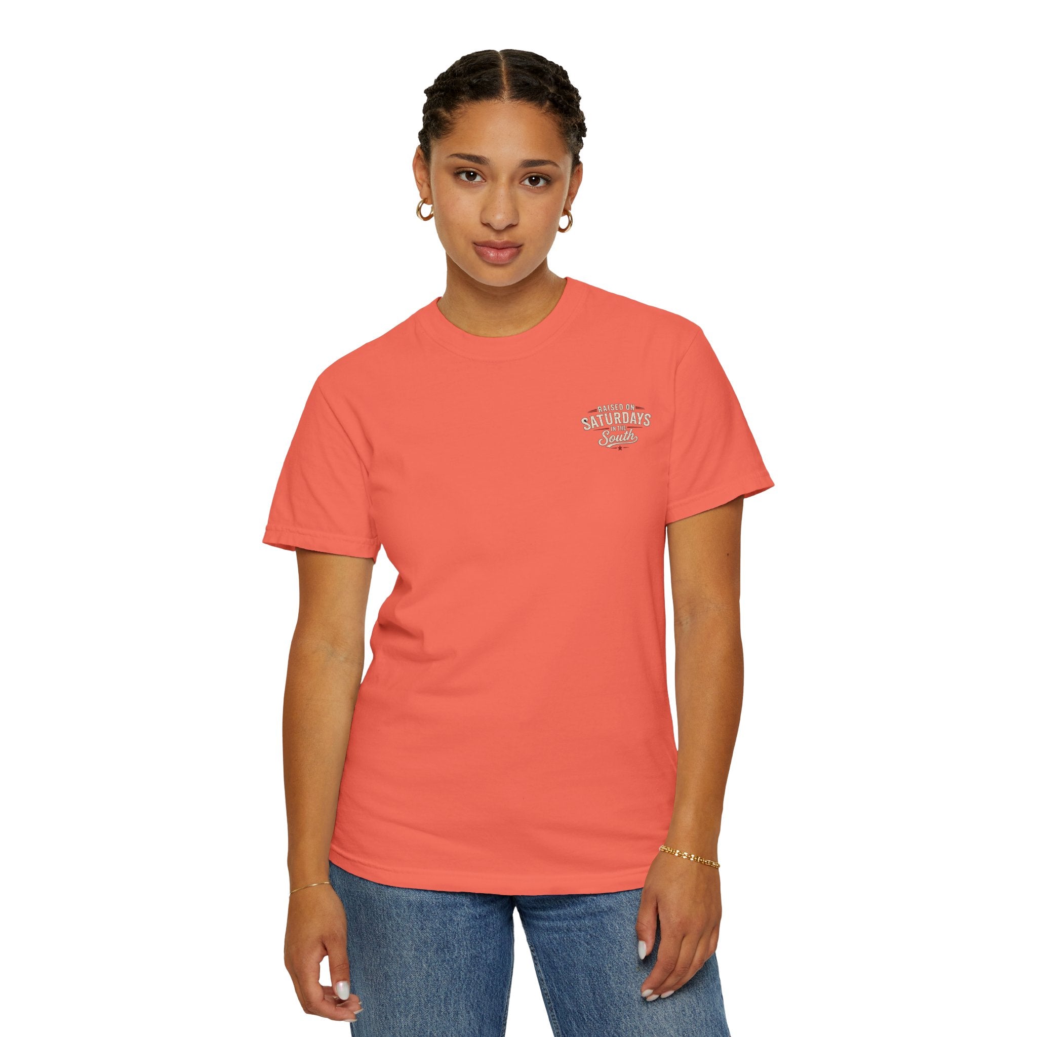 Raised On Saturdays In The South T-Shirt — Relaxing Saturday Morning In The Mountains
