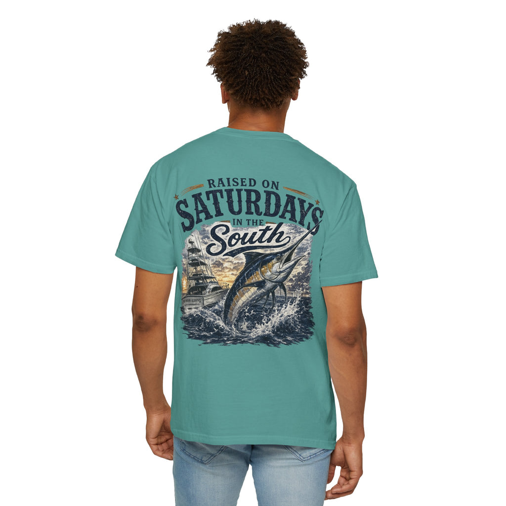 Raised On Saturdays In The South T-Shirt-Deep Sea Saturdays