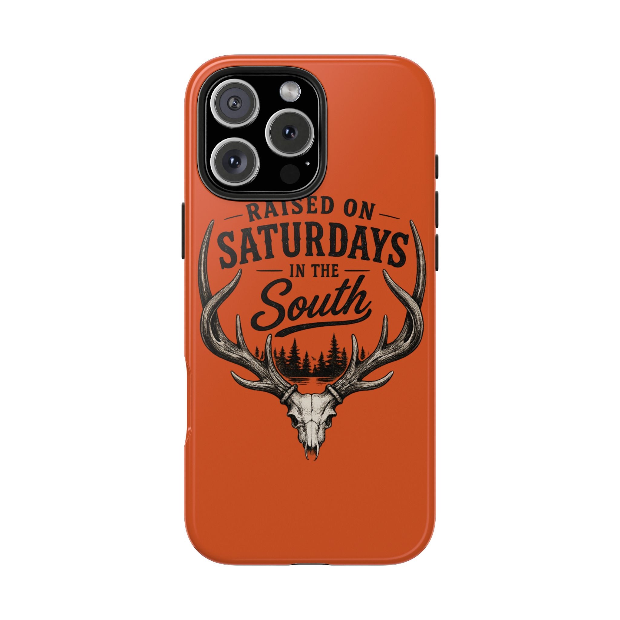 Raised On Saturdays In The South Phone Case-Spread Runs Deep In The Woods-(orange)