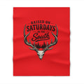 The Spread Runs Deep In The Woods Throw Blanket-(red)