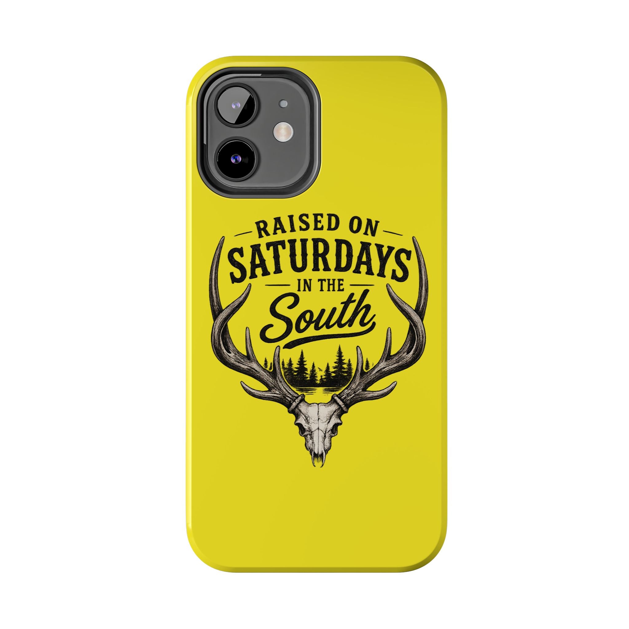 Raised On Saturdays In The South Phone Case-Spread Runs Deep In The Woods-(yellow)