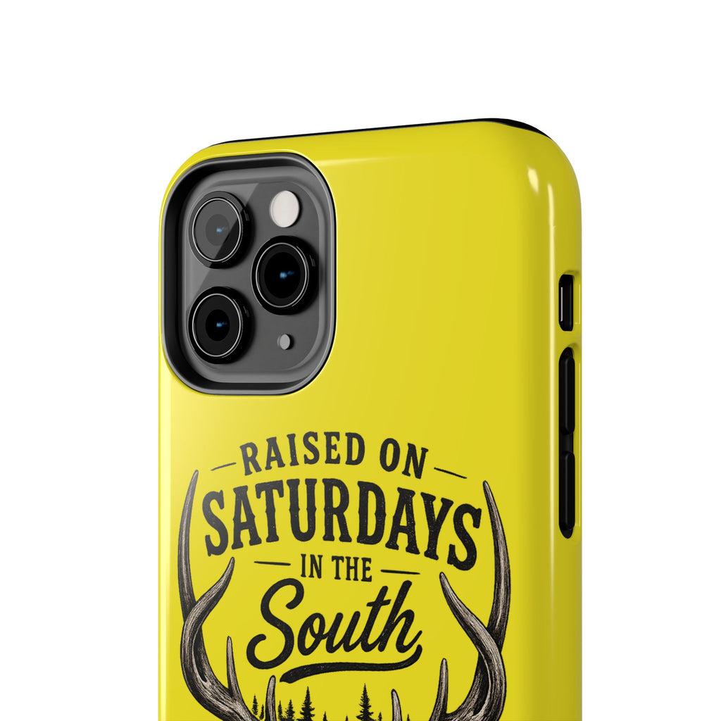 Raised On Saturdays In The South Phone Case-Spread Runs Deep In The Woods-(yellow)