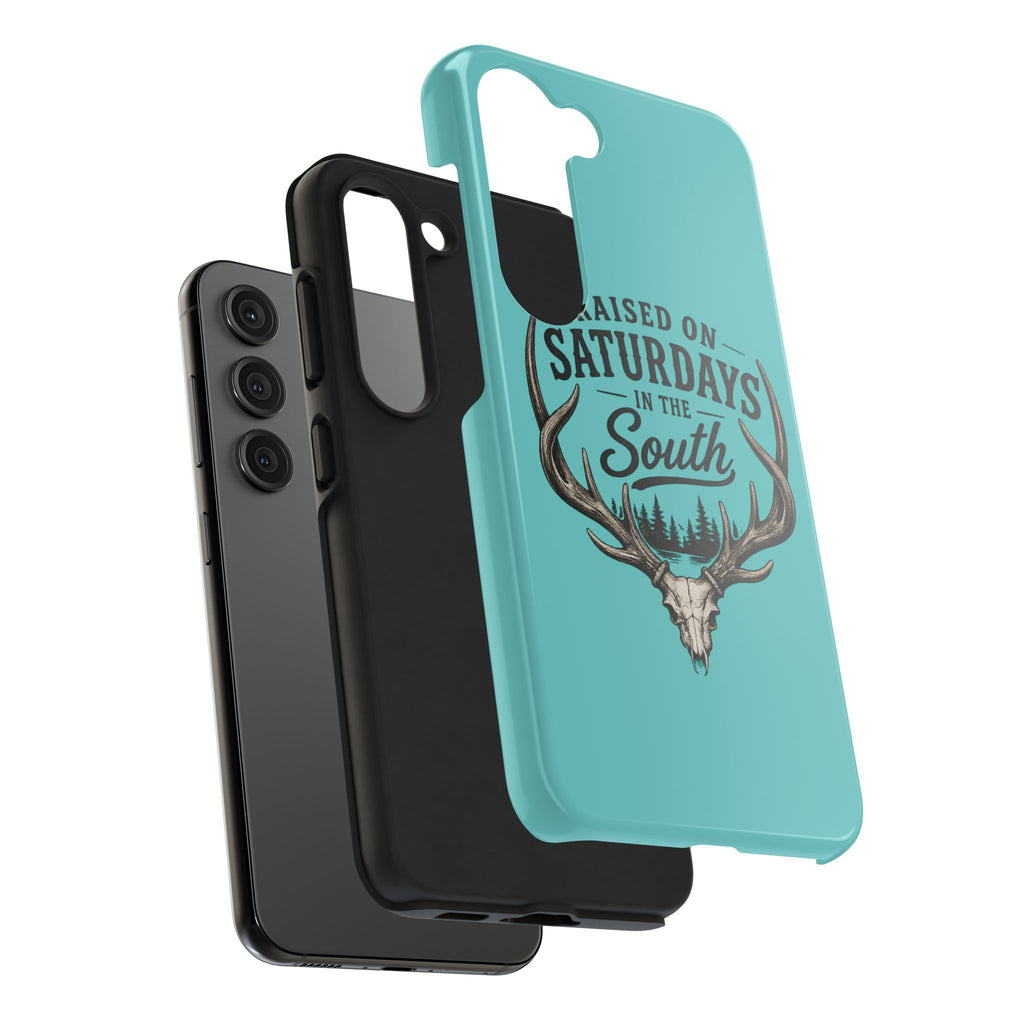 The Spreads Runs Deep In The Woods Phone Case-(blue)
