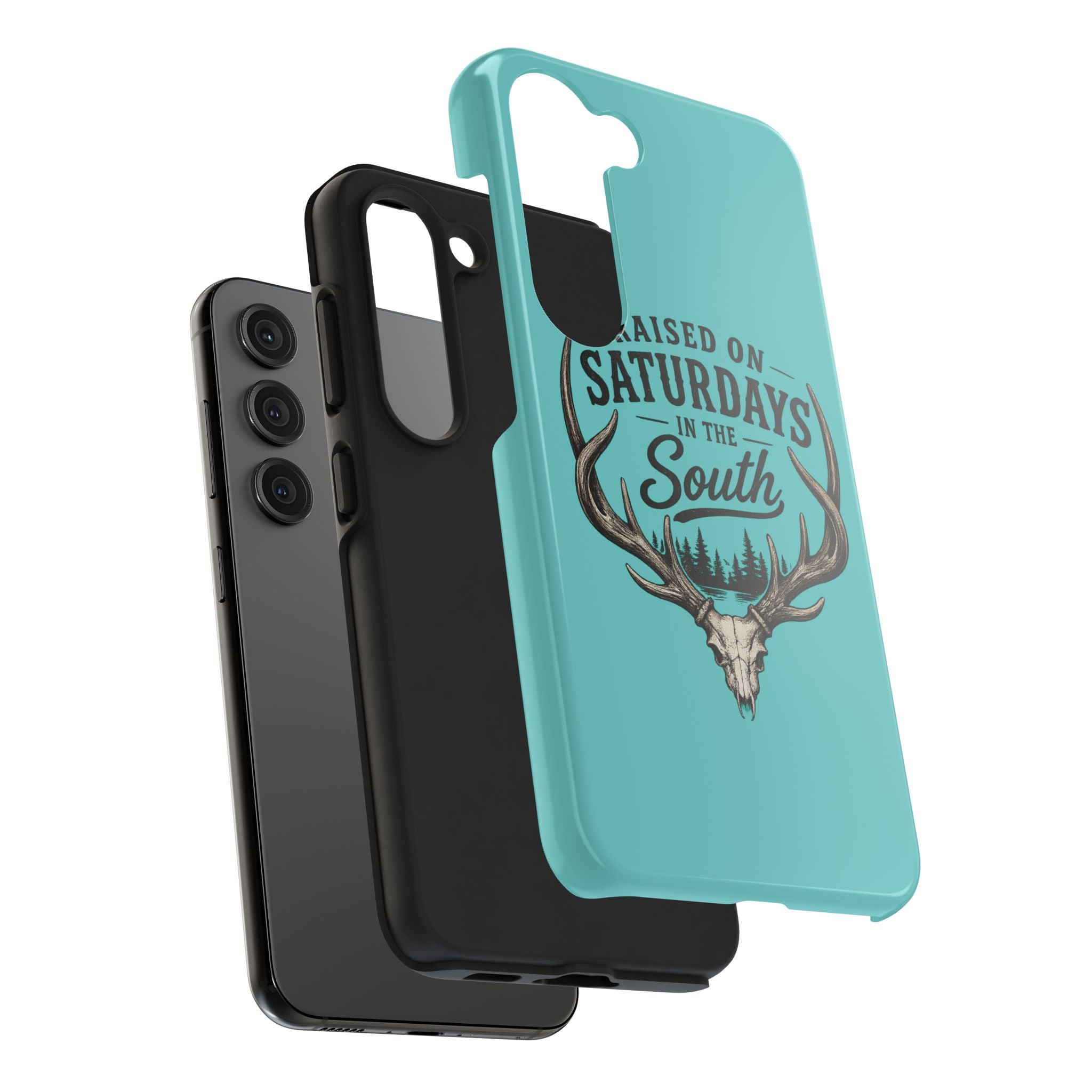 The Spreads Runs Deep In The Woods Phone Case-(blue)
