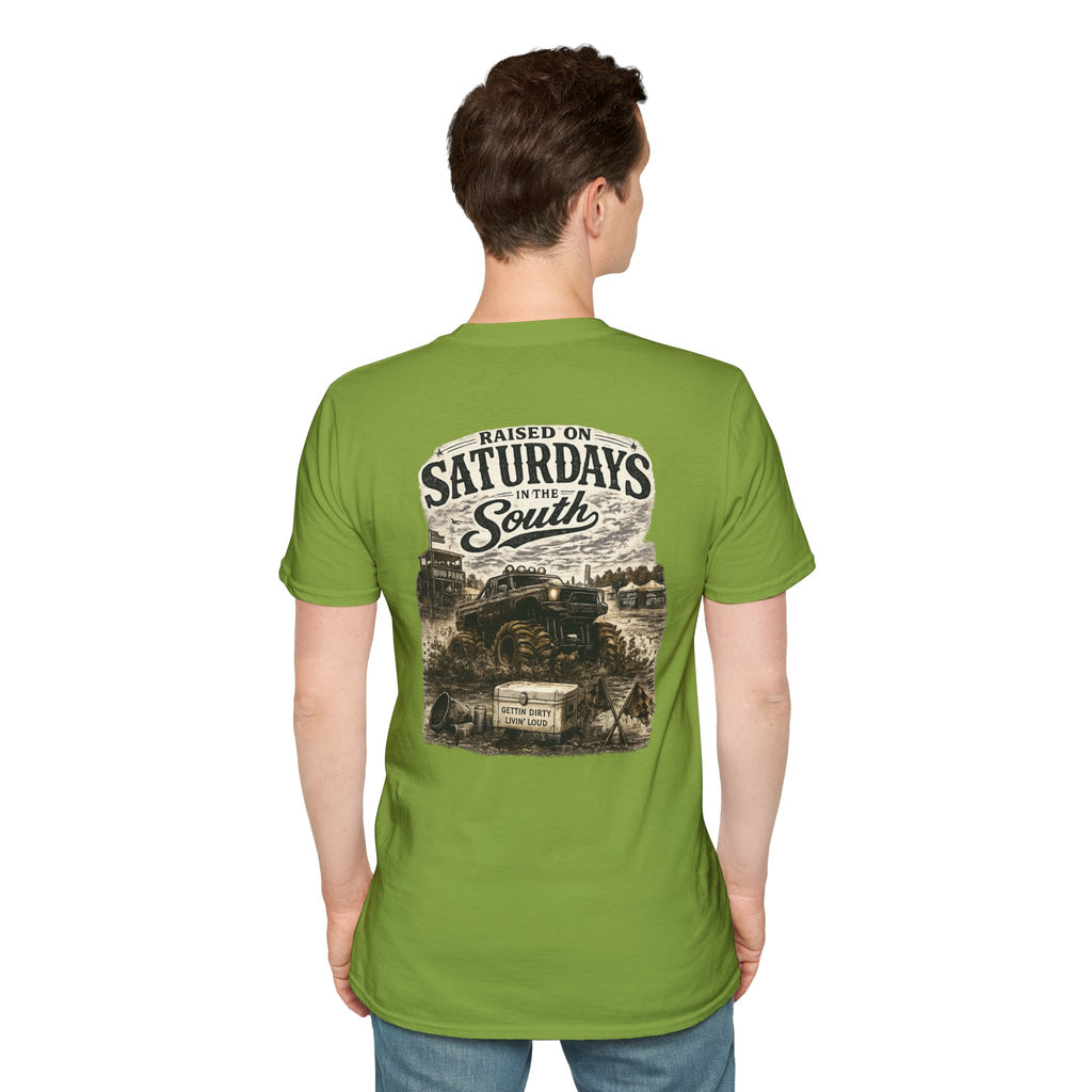 Raised On Saturdays In The South Vintage T-Shirt- Mud Park Saturdays