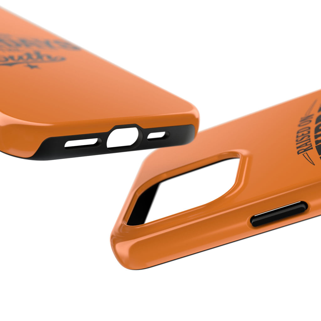 Raised On Saturdays In The South Phone Case-(orange)