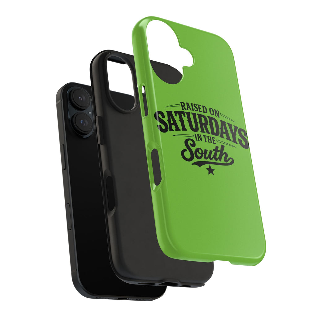 Raised On Saturdays In The South Phone Case-(green)