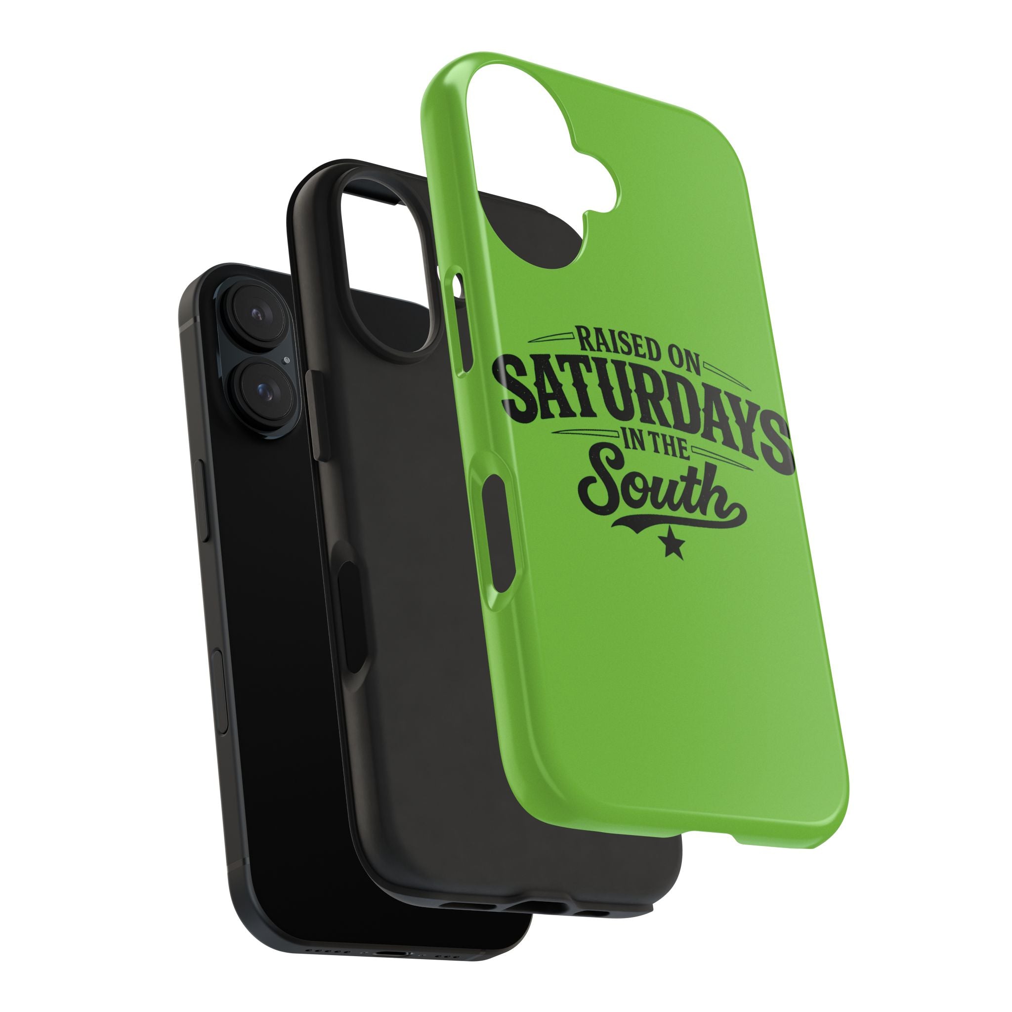 Raised On Saturdays In The South Phone Case-(green)