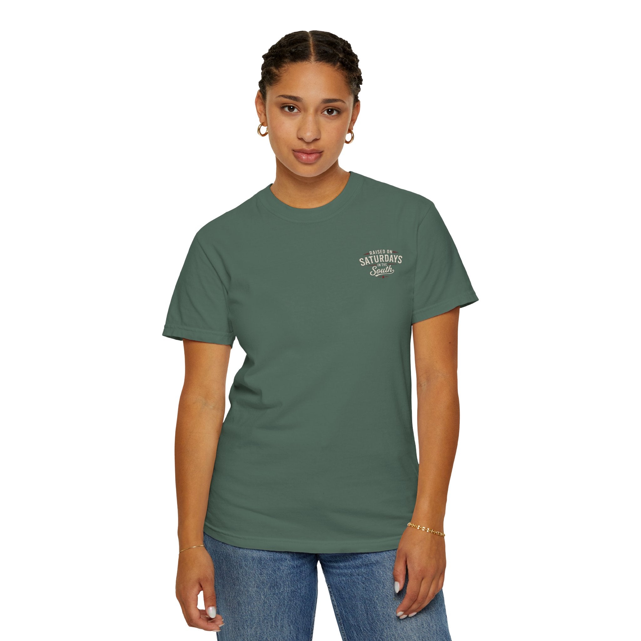 Raised On Saturdays In The South T-Shirt — Relaxing Saturday Morning In The Mountains