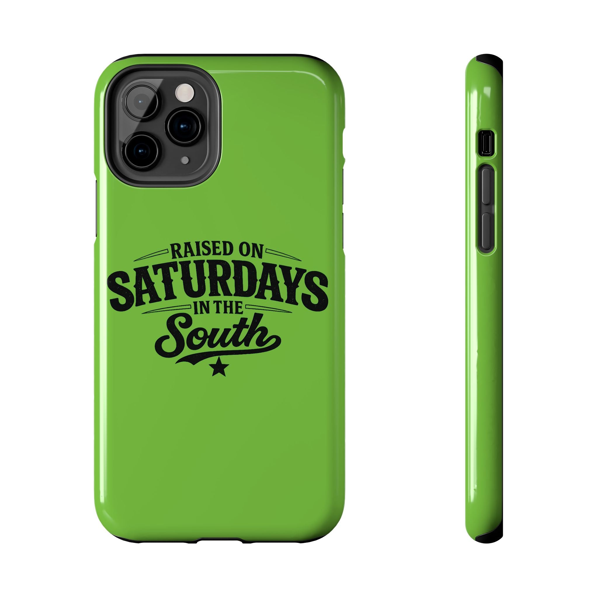 Raised On Saturdays In The South Phone Case-(green)