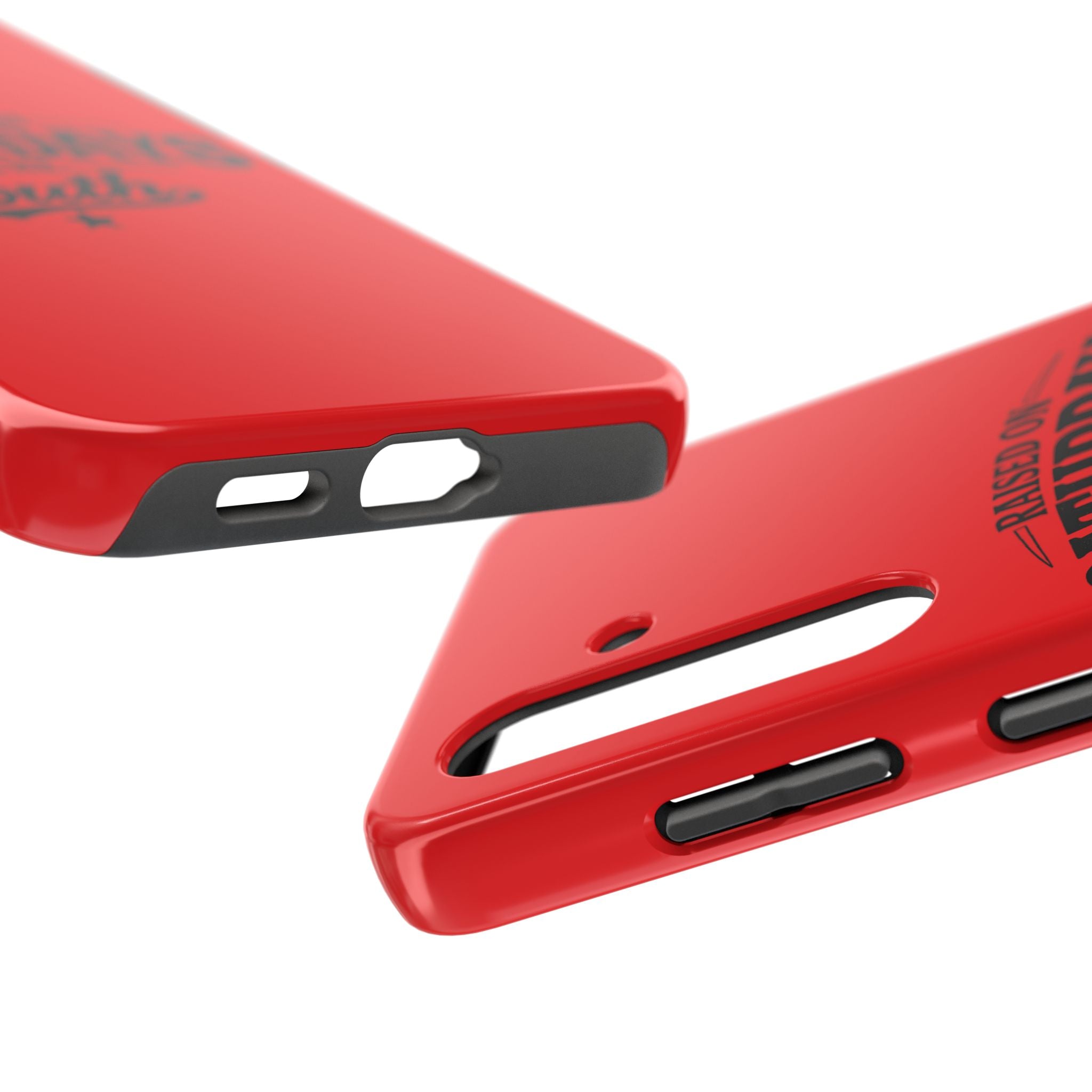 Raised On Saturdays In The South Phone Case-(red)