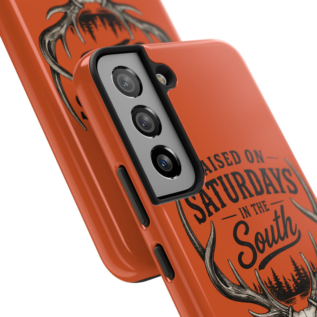 Raised On Saturdays In The South Phone Case-Spread Runs Deep In The Woods-(orange)