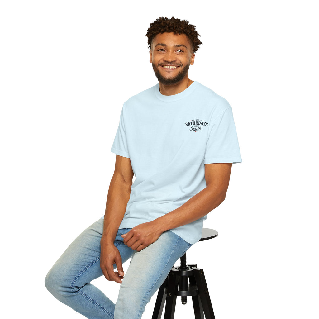 Raised on Saturdays T-Shirt — Boy Dad Fishing Buddies