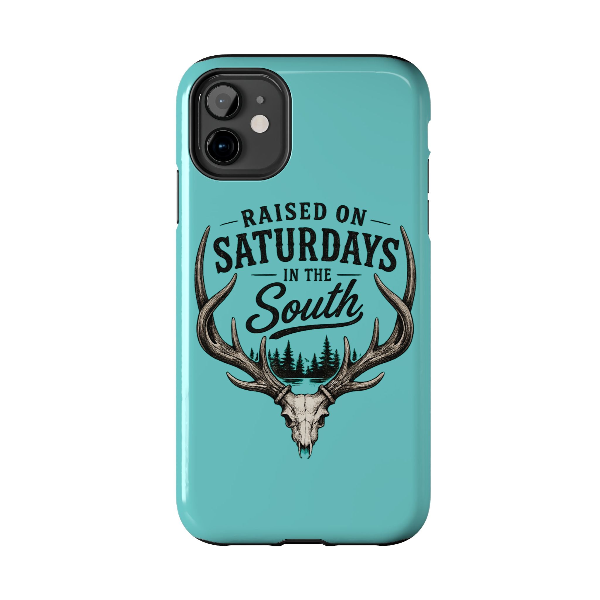 The Spreads Runs Deep In The Woods Phone Case-(blue)