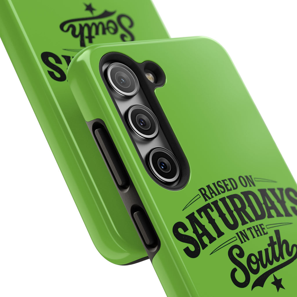 Raised On Saturdays In The South Phone Case-(green)
