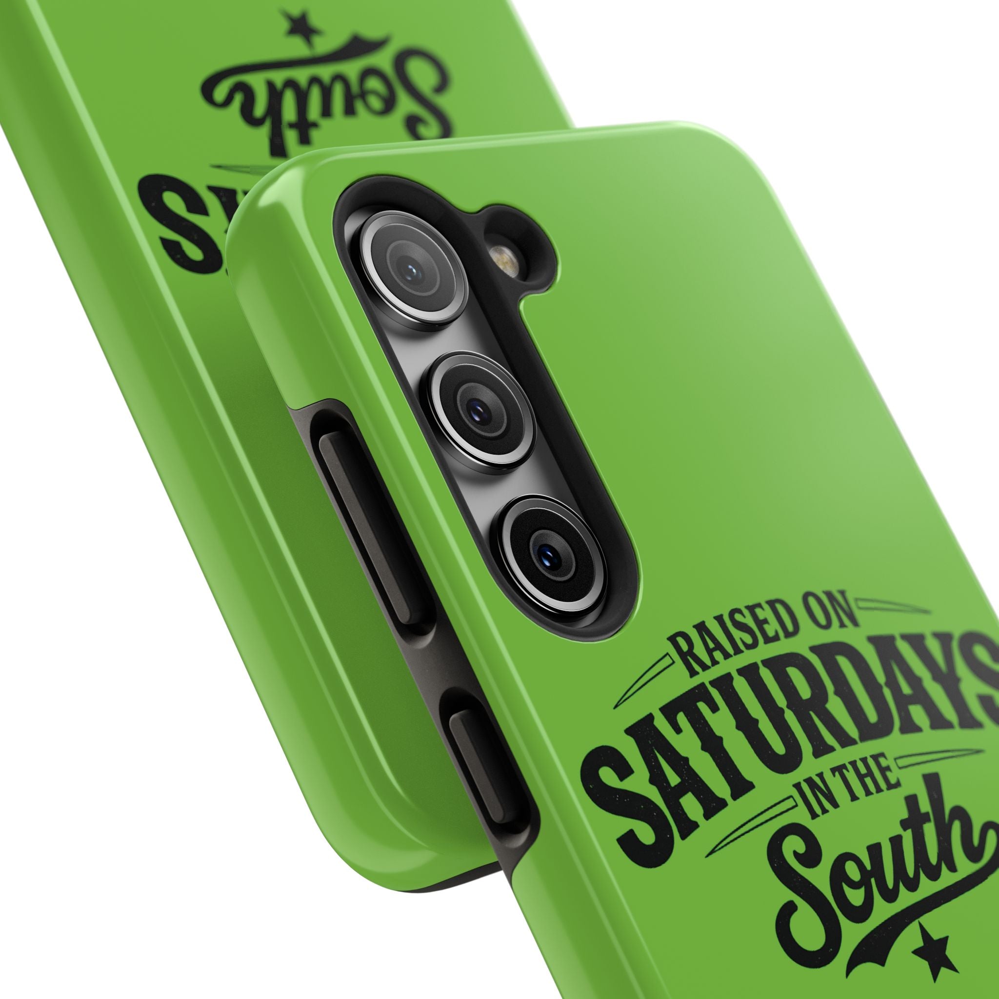 Raised On Saturdays In The South Phone Case-(green)