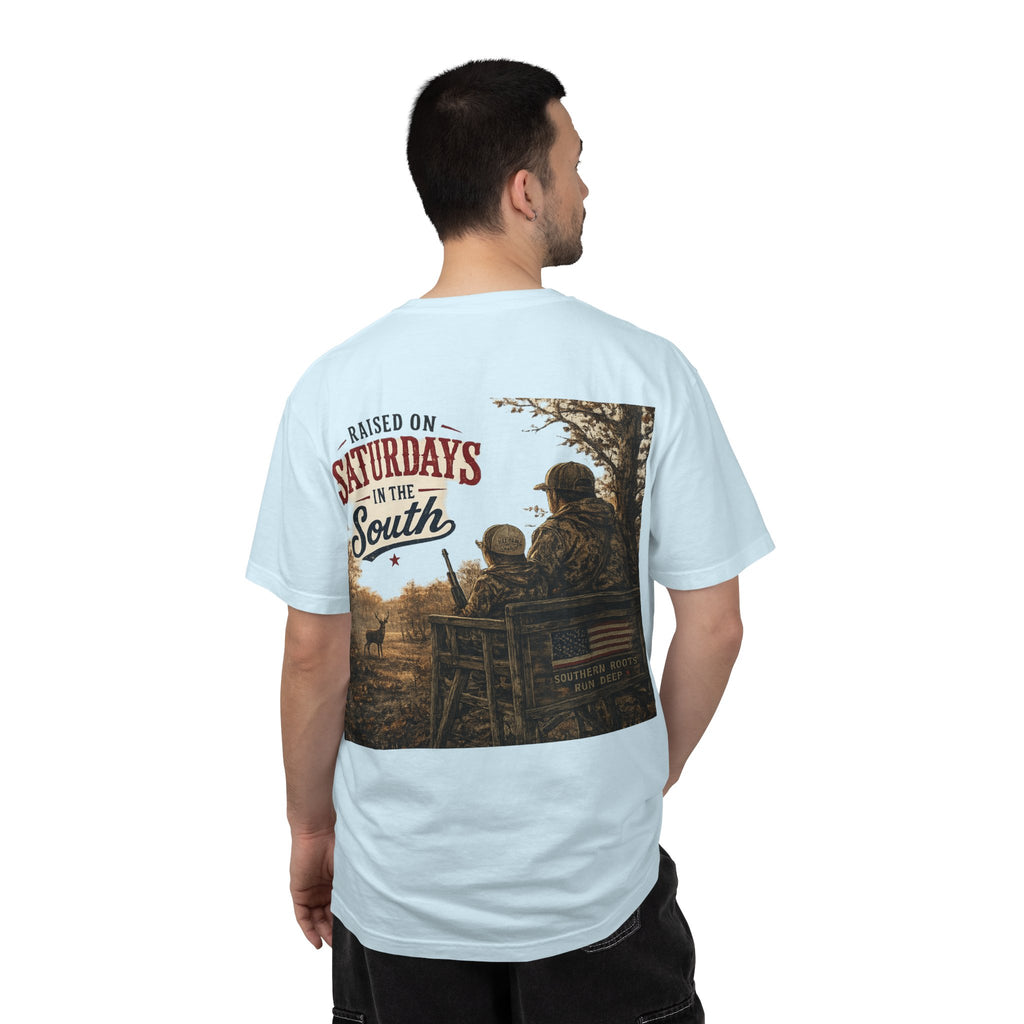 Raised On Saturdays In The South T-Shirt- Early Morning Hunts