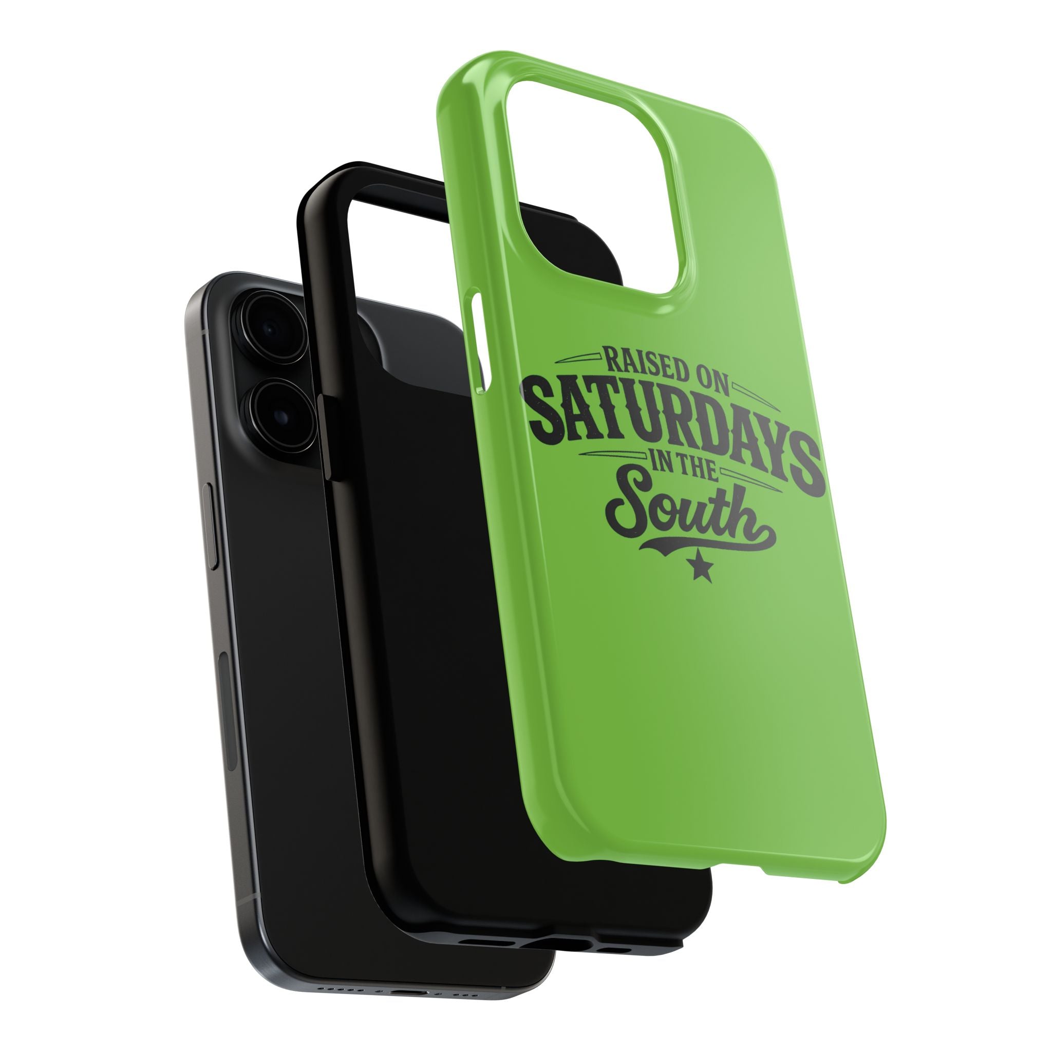 Raised On Saturdays In The South Phone Case-(green)