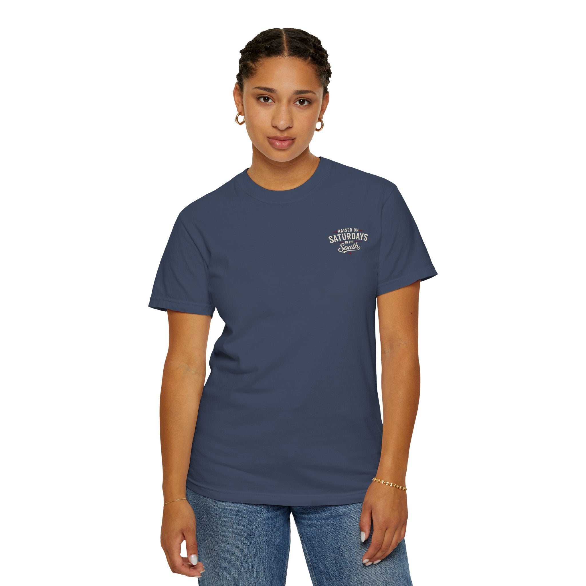 Raised On Saturdays In The South T-Shirt — Relaxing Saturday Morning In The Mountains