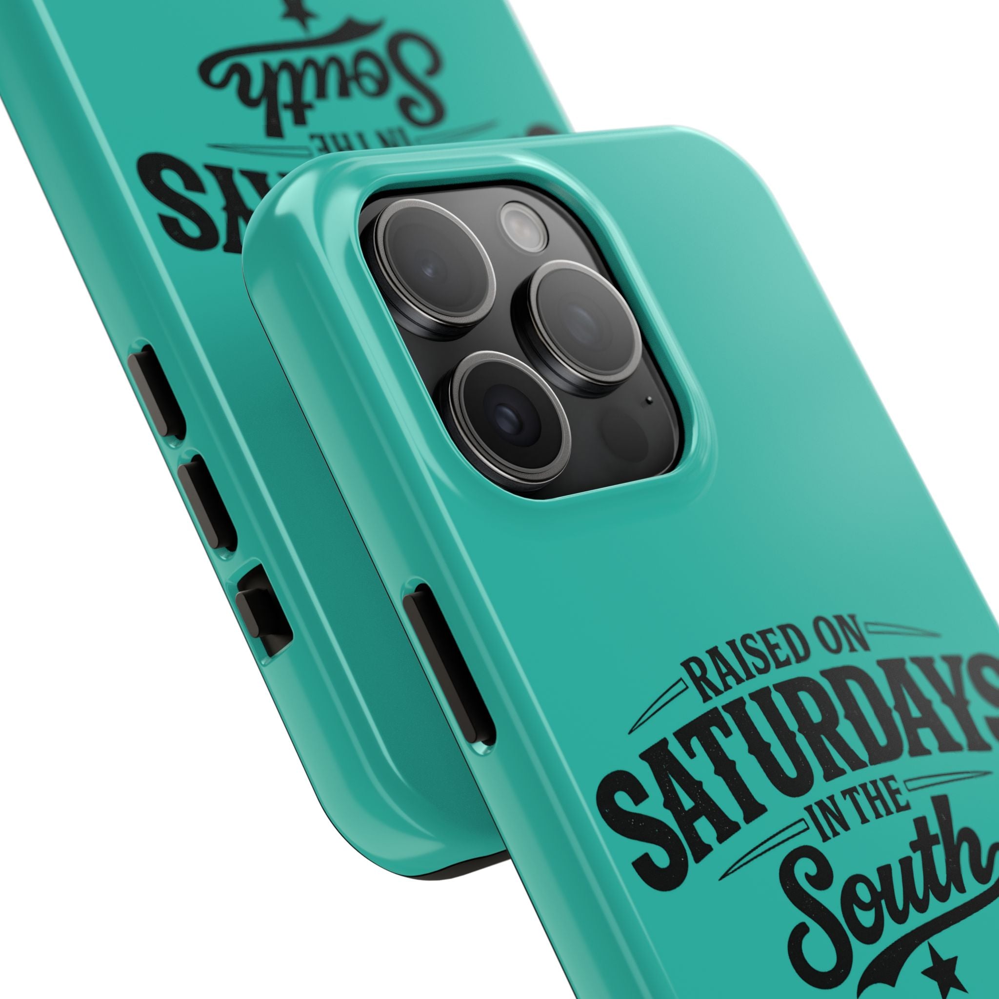 Raised On Saturdays In The South Phone Case-(blue)
