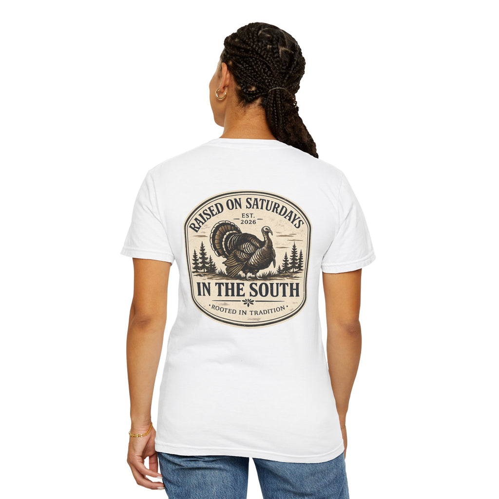 Raised On Saturdays In The South Southern Turkey Hunting T-Shirt