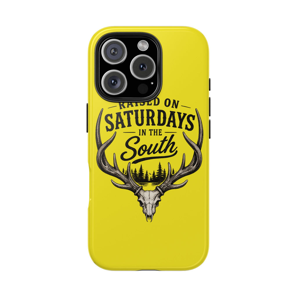 Raised On Saturdays In The South Phone Case-Spread Runs Deep In The Woods-(yellow)
