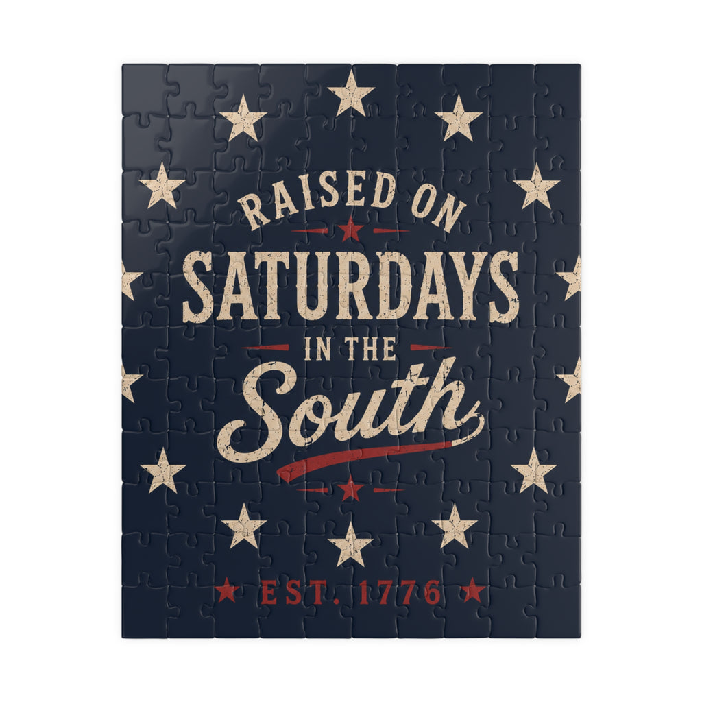 Raised On Saturdays In The South Jigsaw Puzzle – Patriotic Vintage