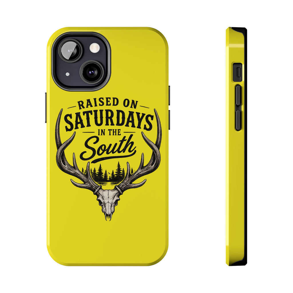 Raised On Saturdays In The South Phone Case-Spread Runs Deep In The Woods-(yellow)