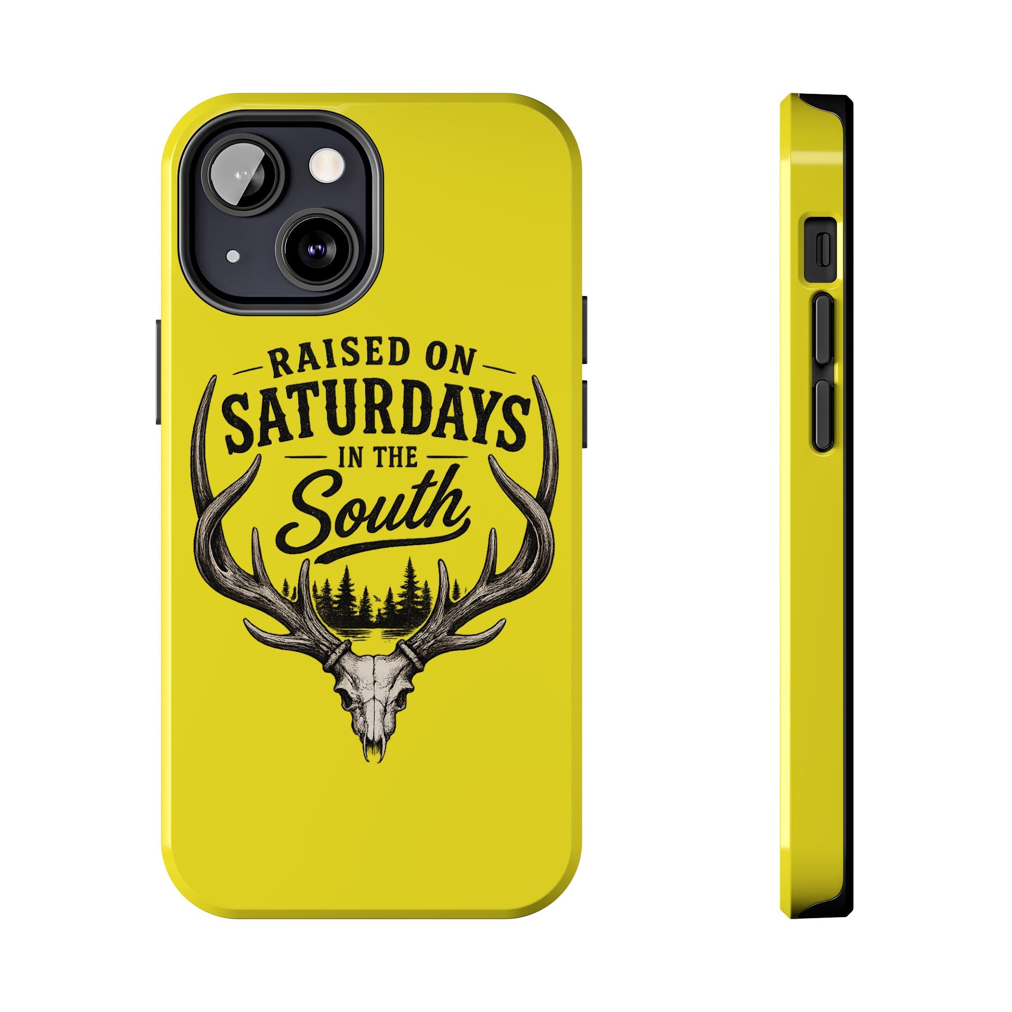 Raised On Saturdays In The South Phone Case-Spread Runs Deep In The Woods-(yellow)