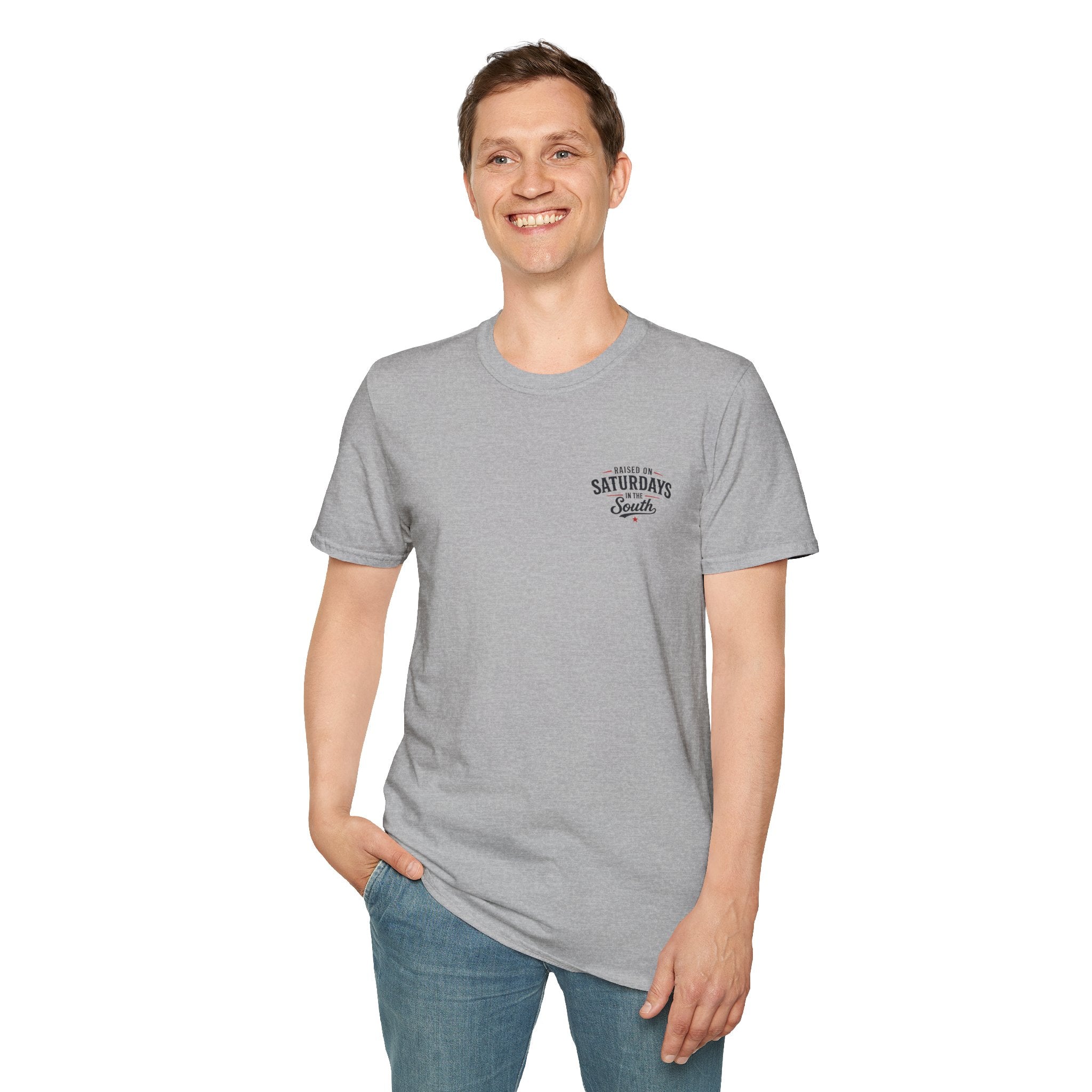 Raised On Saturdays In The South Vintage T-Shirt-Girl Dad Hunting Buddies