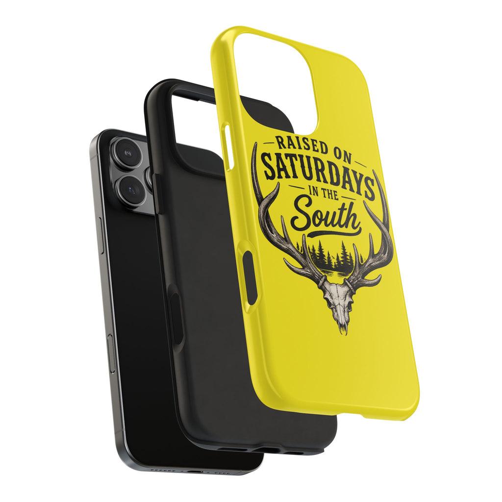 Raised On Saturdays In The South Phone Case-Spread Runs Deep In The Woods-(yellow)