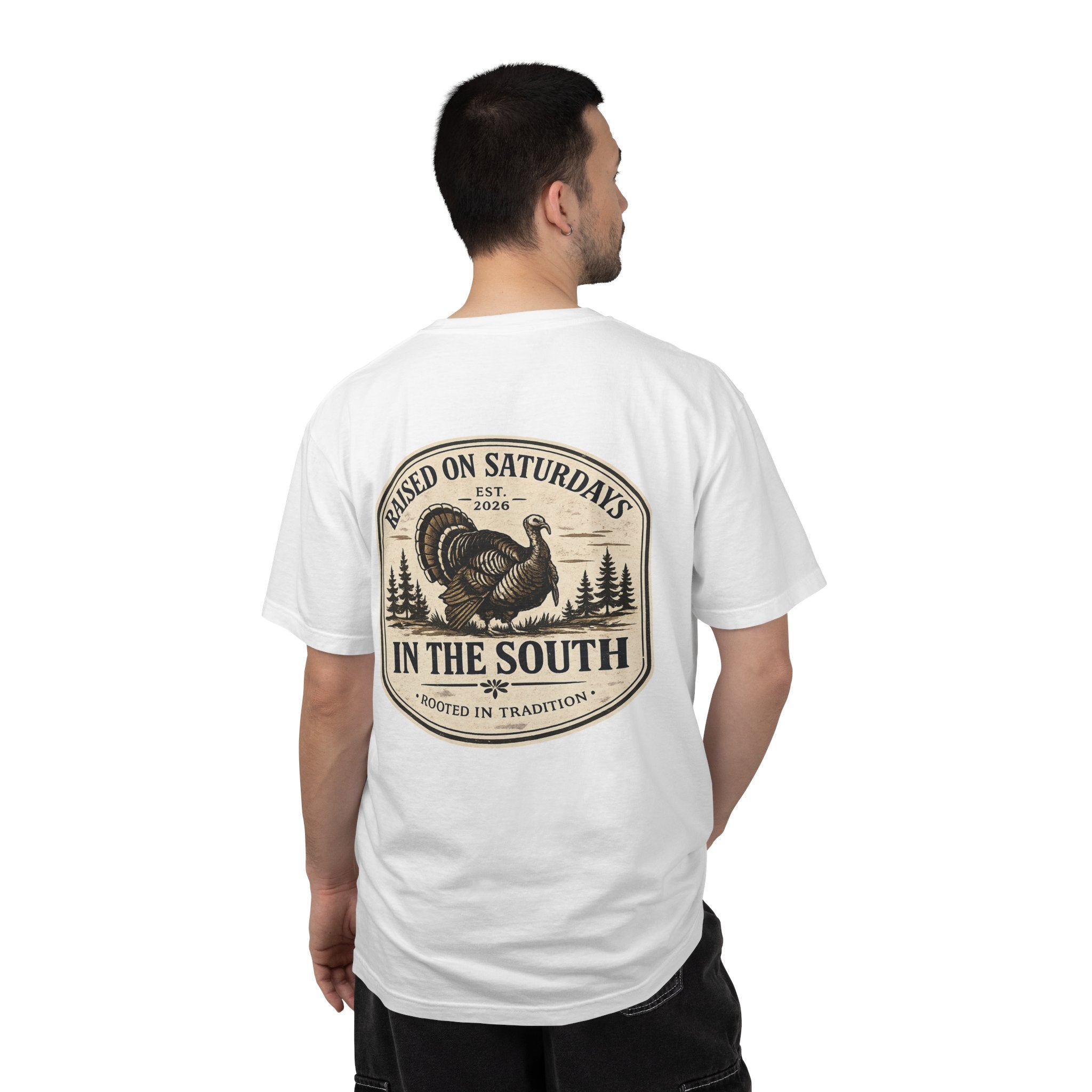 Raised On Saturdays In The South Southern Turkey Hunting T-Shirt