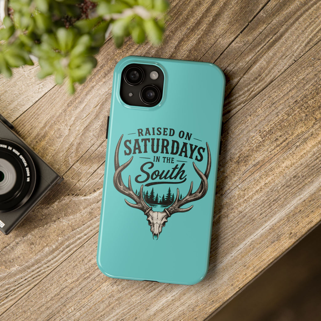The Spreads Runs Deep In The Woods Phone Case-(blue)
