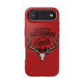 Raised On Saturdays In The South Phone Case-Spread Runs Deep In The Woods-(red)