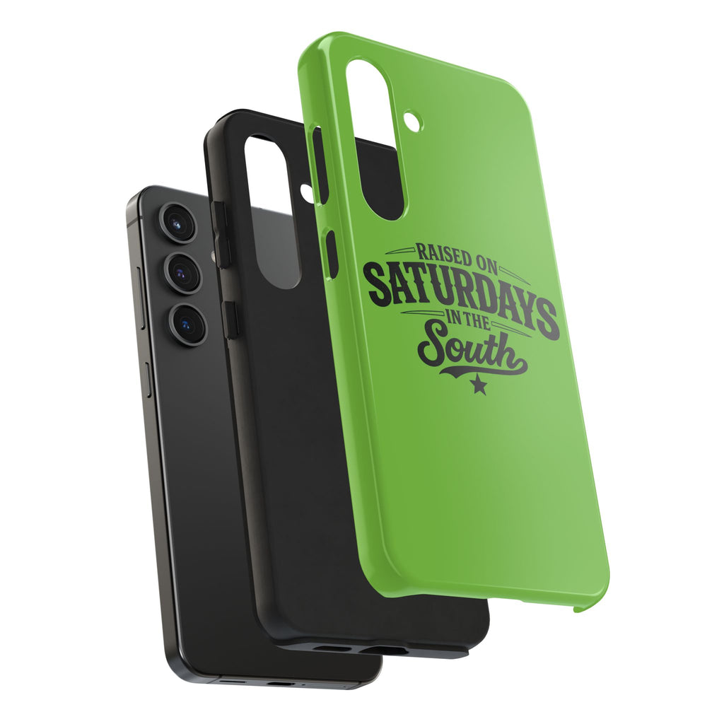 Raised On Saturdays In The South Phone Case-(green)