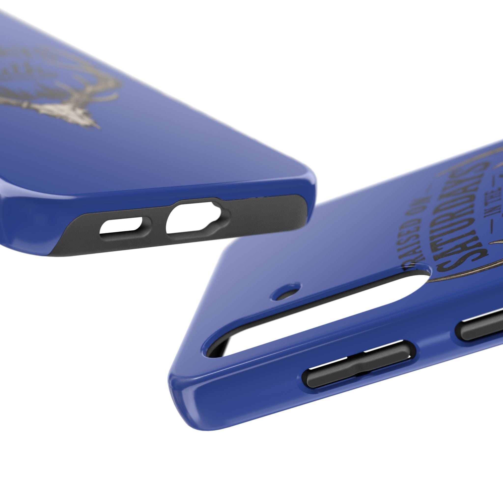 Raised On Saturdays In The South Phone Case - The Spread Runs Deep In The Woods-(blue)