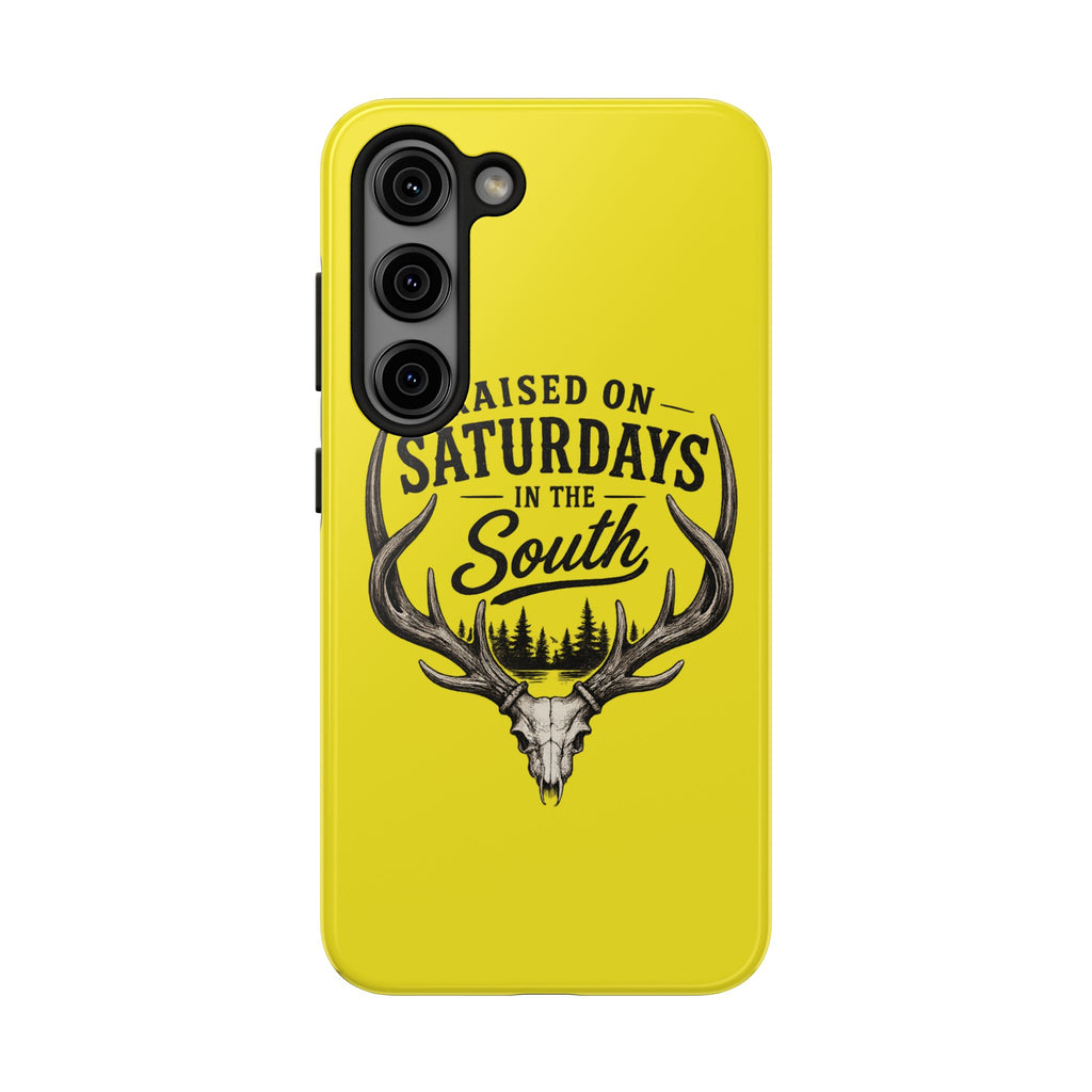 Raised On Saturdays In The South Phone Case-Spread Runs Deep In The Woods-(yellow)