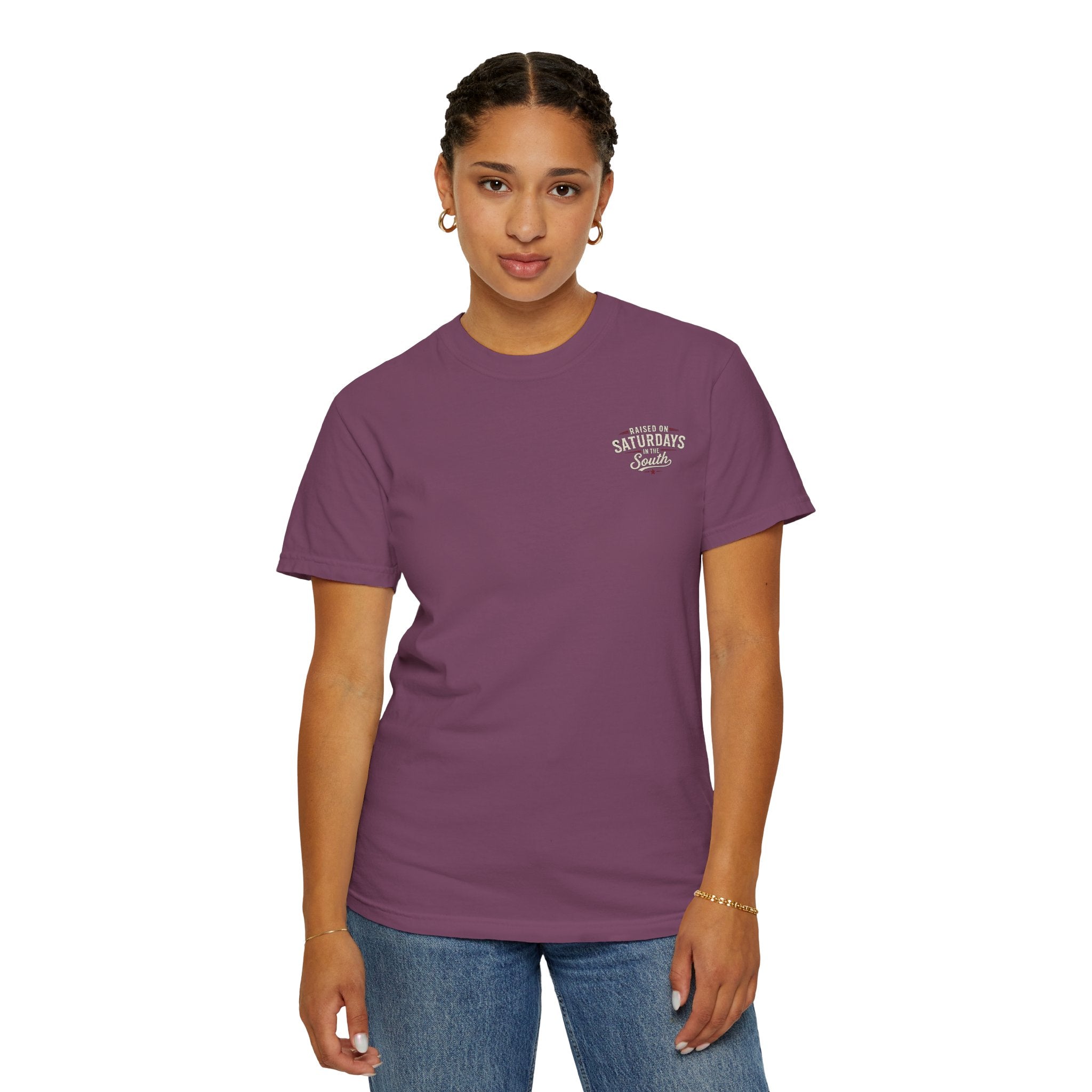 Raised On Saturdays In The South T-Shirt — Relaxing Saturday Morning In The Mountains